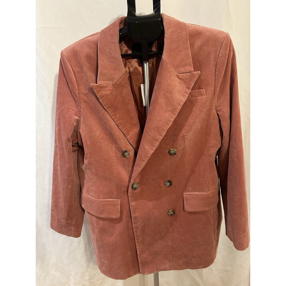 NWT Banana Republic Women's size 16 Salmon Corduroy Blazer